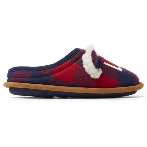 5/$20 NEW Kids 13-1 Dearfoams Plaid LIL BEAR Slippers - Picture 7 of 10